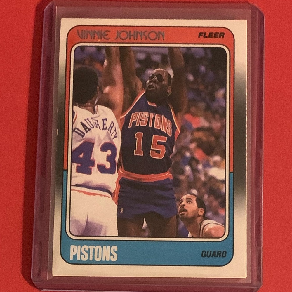 Vinnie Johnson #41 1988-89 Fleer Basketball Trading Card